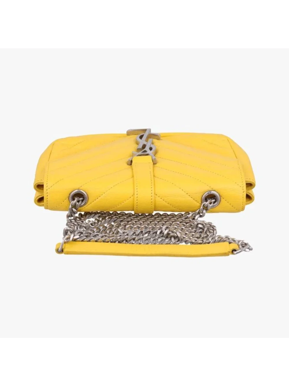 Saint Laurent Baby Chai Yellow Leather Shoulder